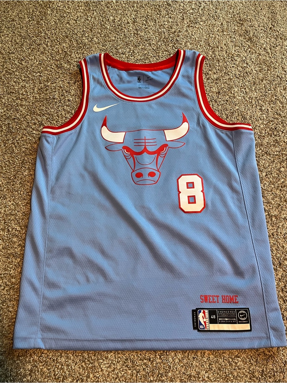 NBA Nike 2019-20 City Edition Chicago Bulls Zach Lavine Jersey Men’s Large (48)